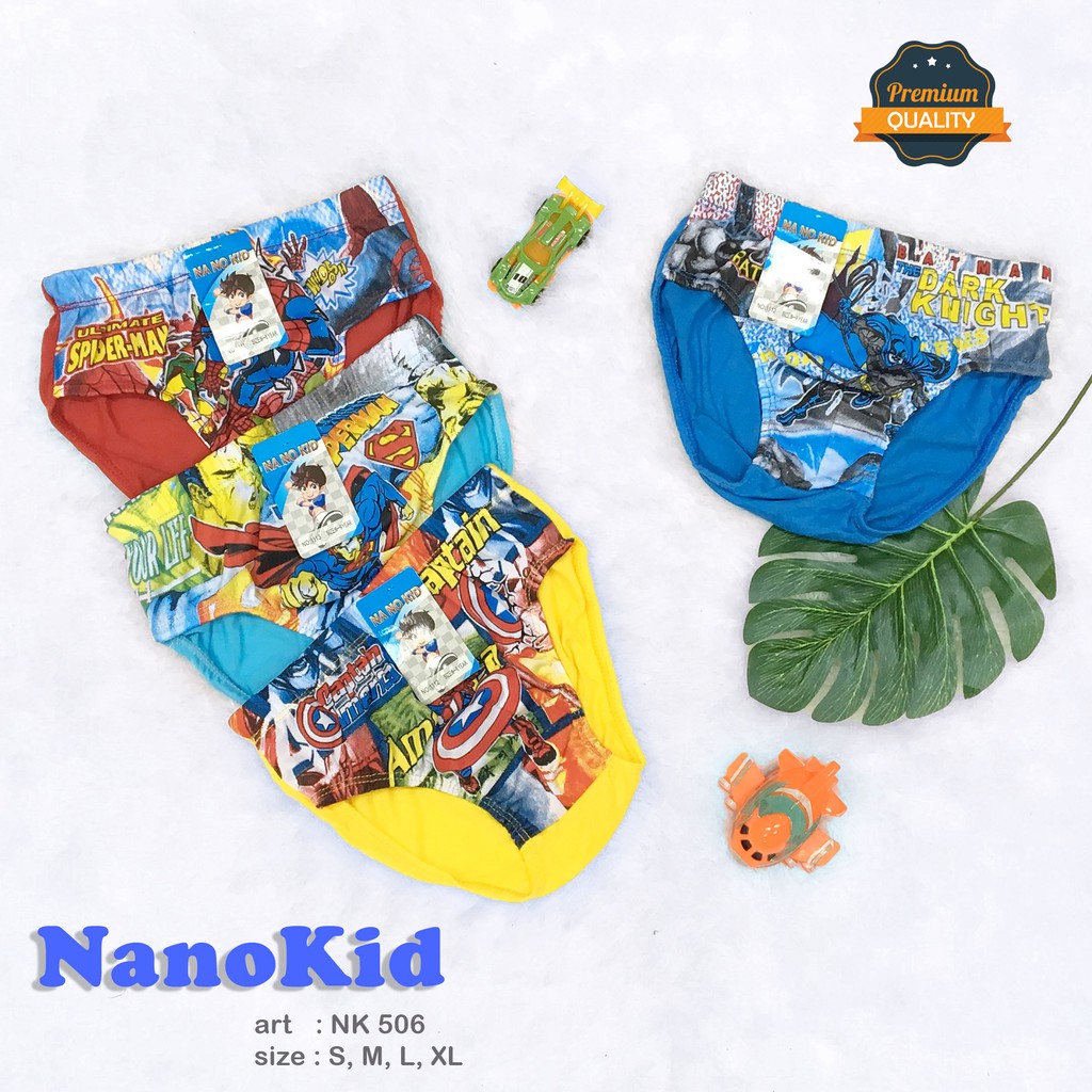 NANOKID | Celana Dalam Anak Cowok KARAKTER / Sablon KARAKTER /  art NKK 506