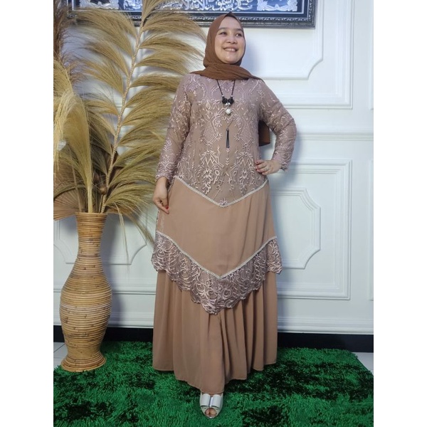 GAMIS MEKAR / KEBAYA PESTA /SERAGAMAN PESTA /GAMIS BROKAT