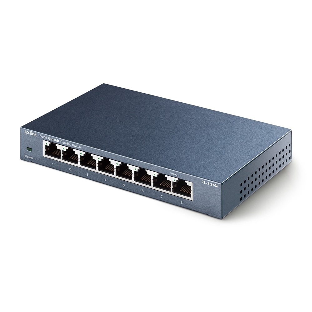 Networking TP - Link Switch 8 Port Gigabit 10/100/1000 - TL-SG108E