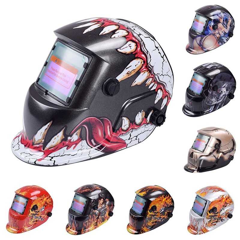 (BISA COD) RVOSTR VERMARK Helm Las Otomatis Auto Darkening Welding Helmet - HW-012