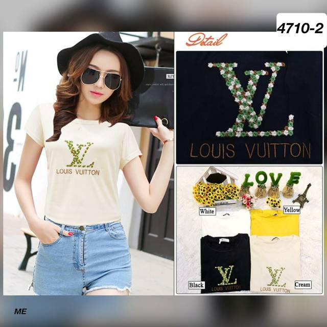 Blouse wanita Import kaos import lv 4710-2(ld 86-92)