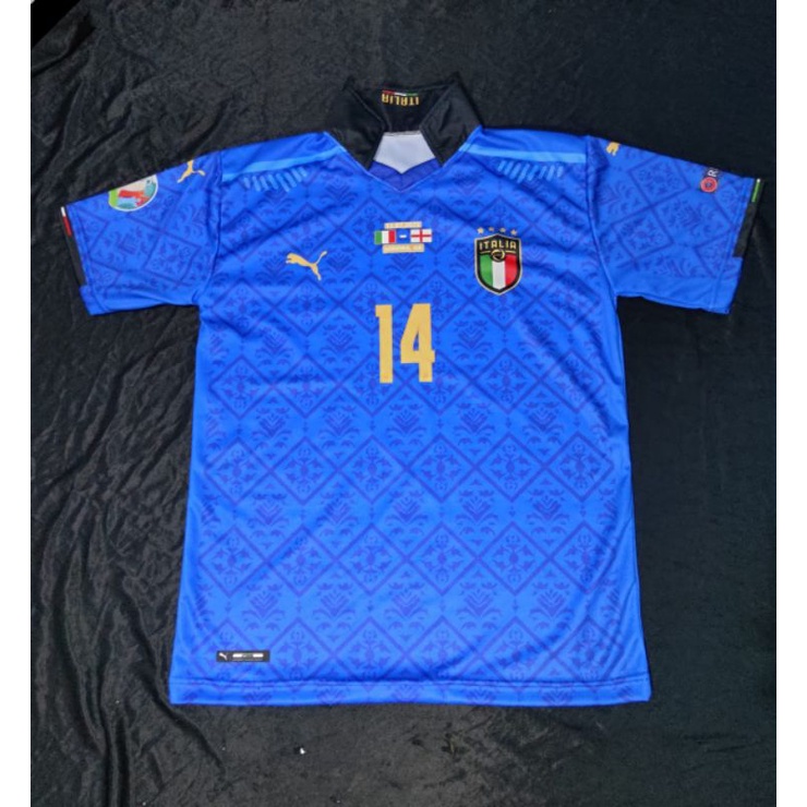 Jersey Timnas Italia Final Euro 2021 Full Patch Full Printing