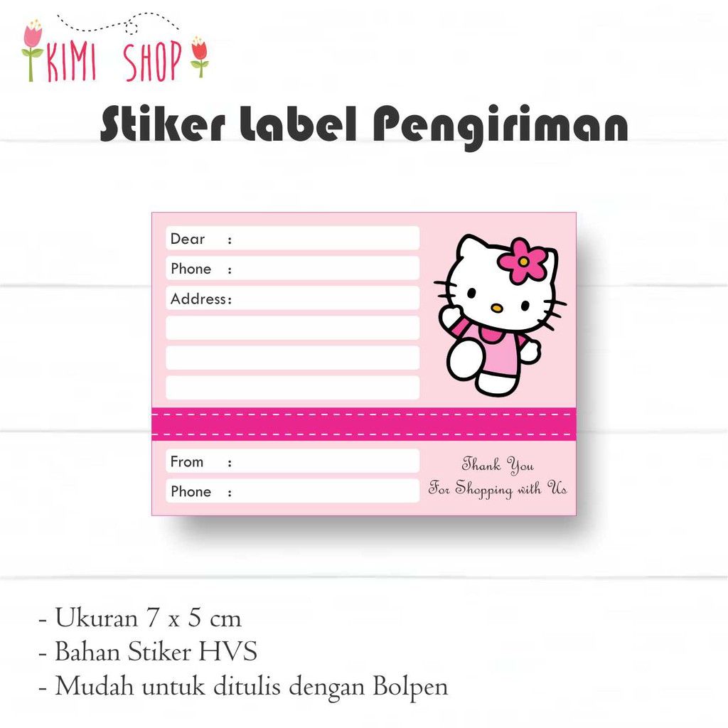 Sale My Melody Sticker Name Label Small Stiker Nama Anak Lucu