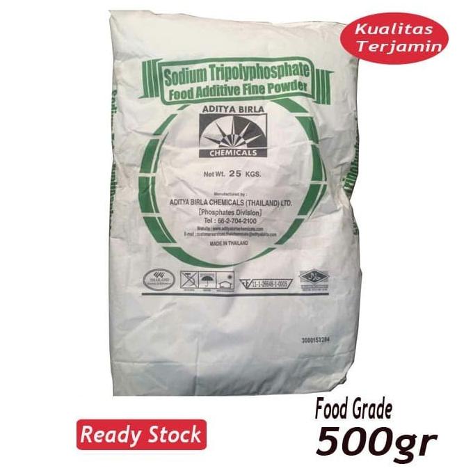 

STPP (Sodium Tripolyphospate) 500gram Food Grade / Pengenyal bakso