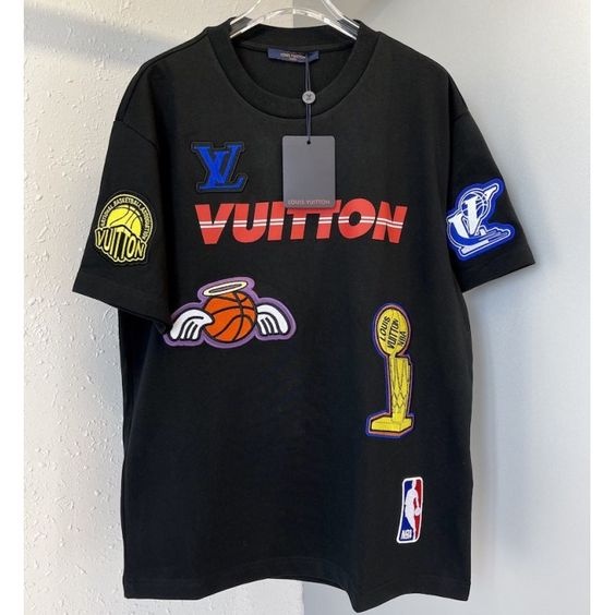 Tshirt Louis Vuitton x NBA Hype casual basket ball team Kaos LV x NBA