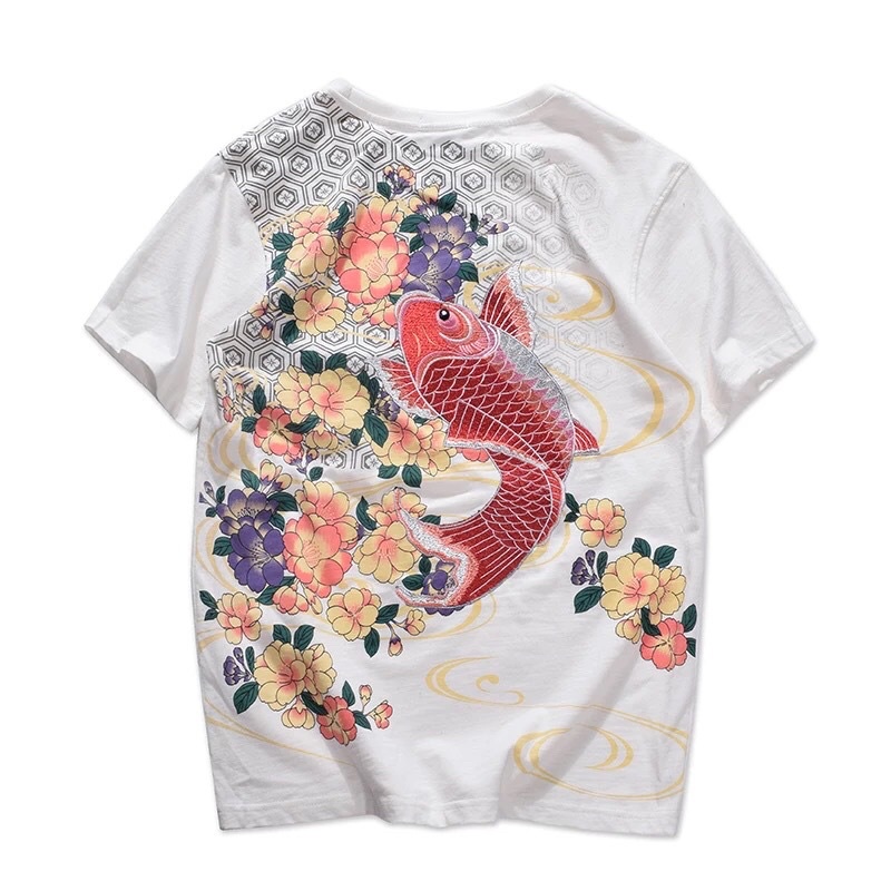 SK06 KAOS SUKAJAN IMPORT PRIA WANITA JEPANG KOREA KOI HARAJUKU ORIGINAL M-3XL JY23