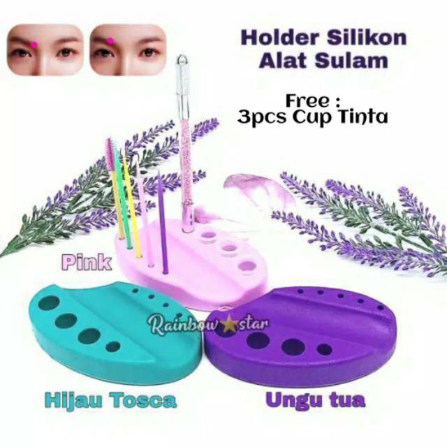 Holder Silikon Alat Mesin Sulam / Tatakan Mesin Sulam Alis Bibir Tato