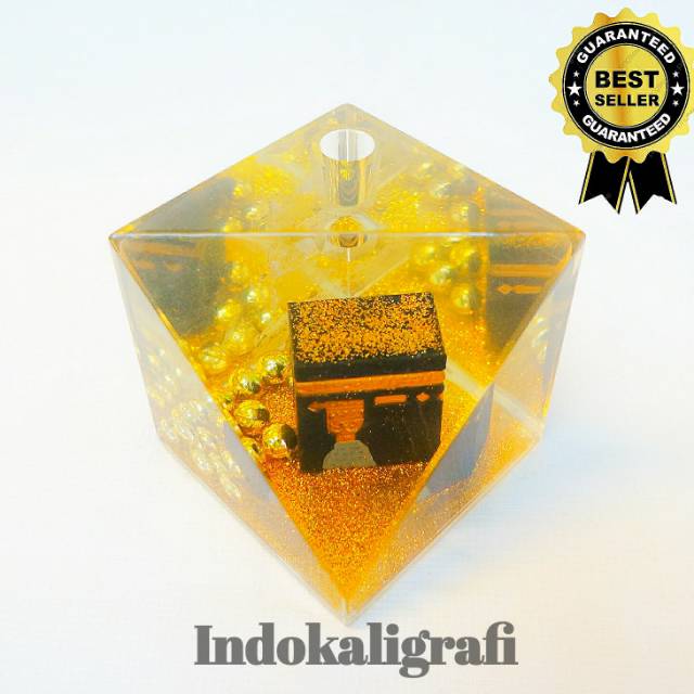 Indokaligrafi Miniatur Pajangan MIR KABAH Hiasan Meja Pen Holder Aksesoris Muslim