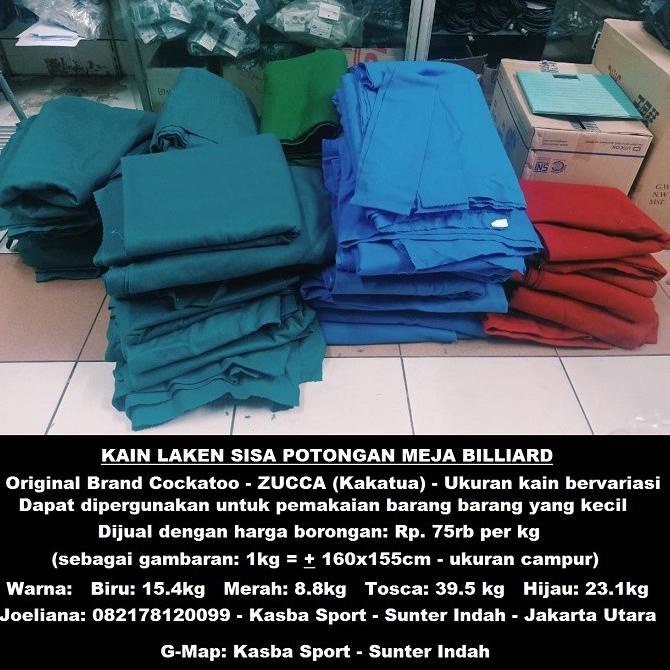 kain laken billiard (sisa potongan kain)