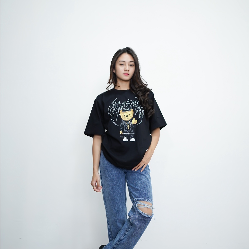 ELR [N00267] Baju Kaos OverSized / OverSized Tshirt Motif COMPTON Fennel