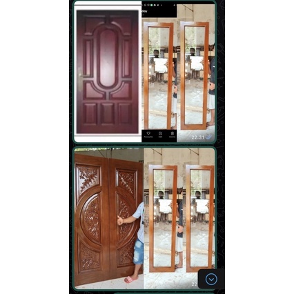 Set pintu jendela dan kusen jati