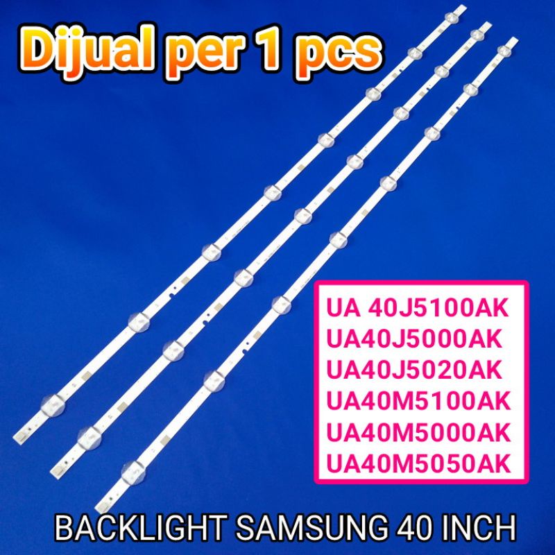 1strip LAMPU BACKLIGHT SAMSUNG 40 INCH (8LED,3VOLT)