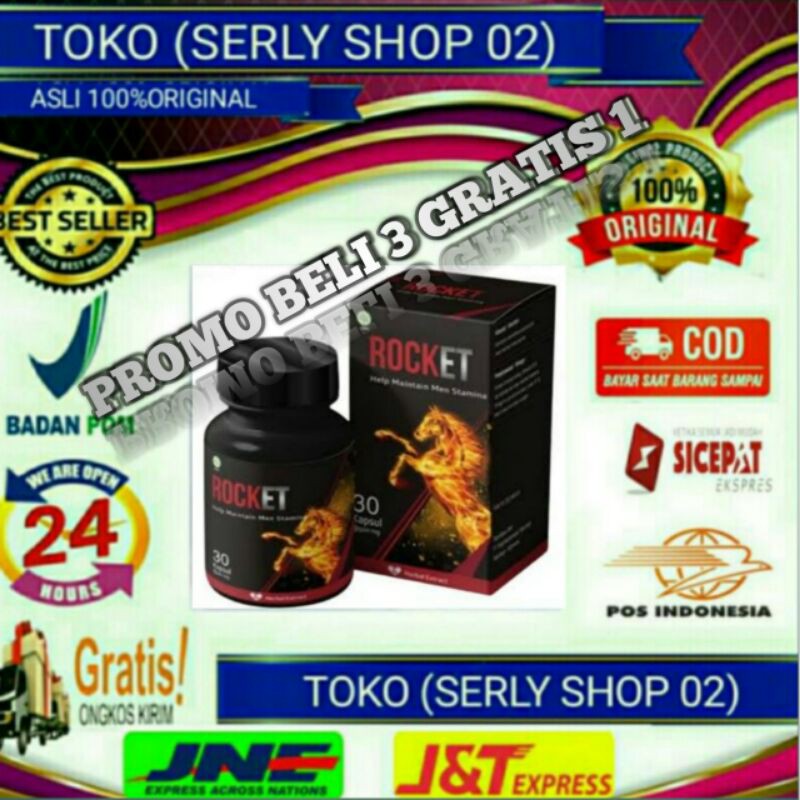 Roket Herbal Obat Herbal Kuat Stamina pria Tahan Lebih Lama