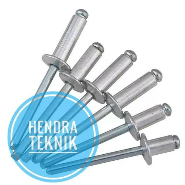 ISI 100PC PAKU RIVET 440 3.2mm x 11mm ALUMINIUM BLIND RIVET PAKU RIPET KELING RIFET ALMINI 3.2MM X 1