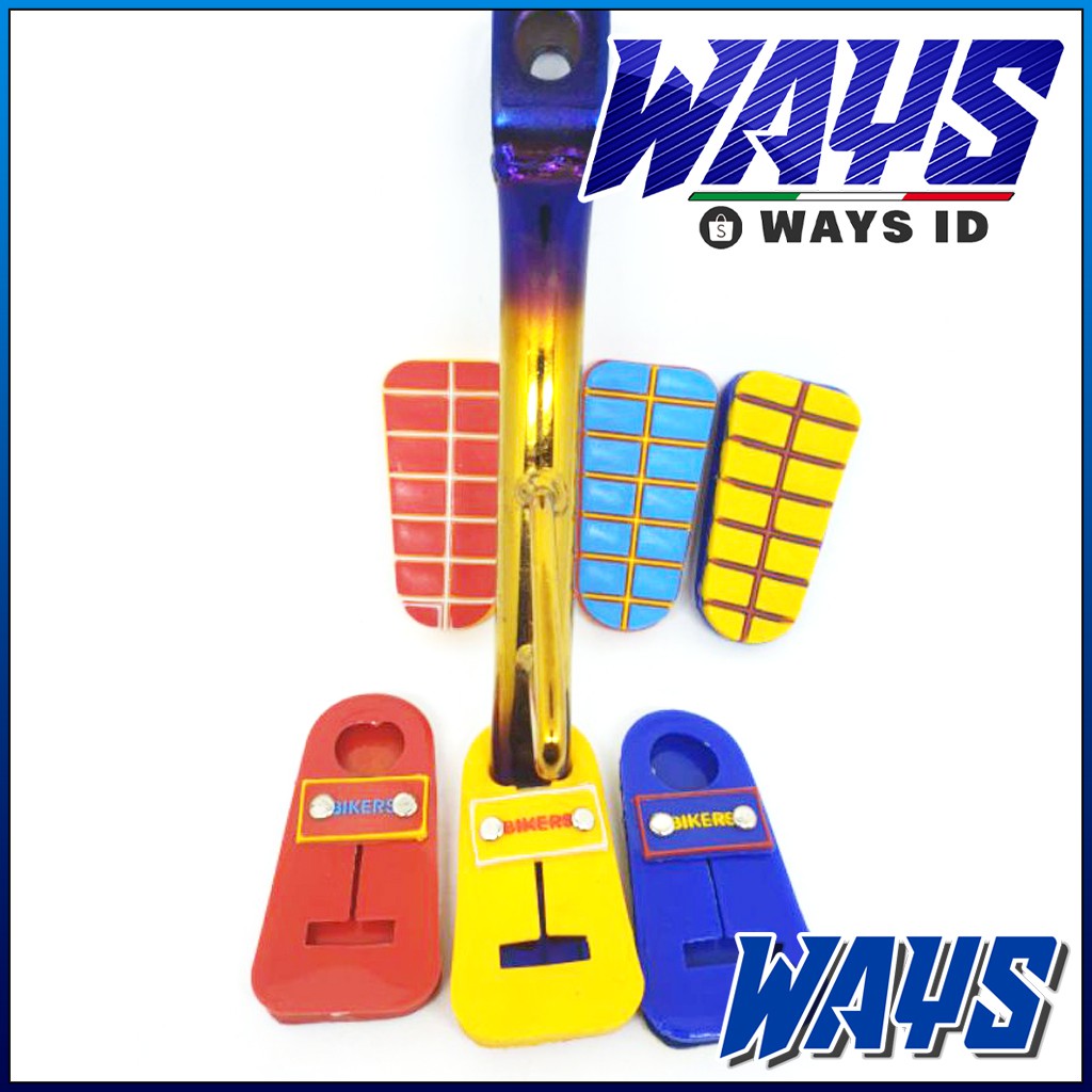 [X217] Karet Sepatu Cover Standar Samping Variasi Motor Universal Honda Yamaha Suzuki Kawasaki