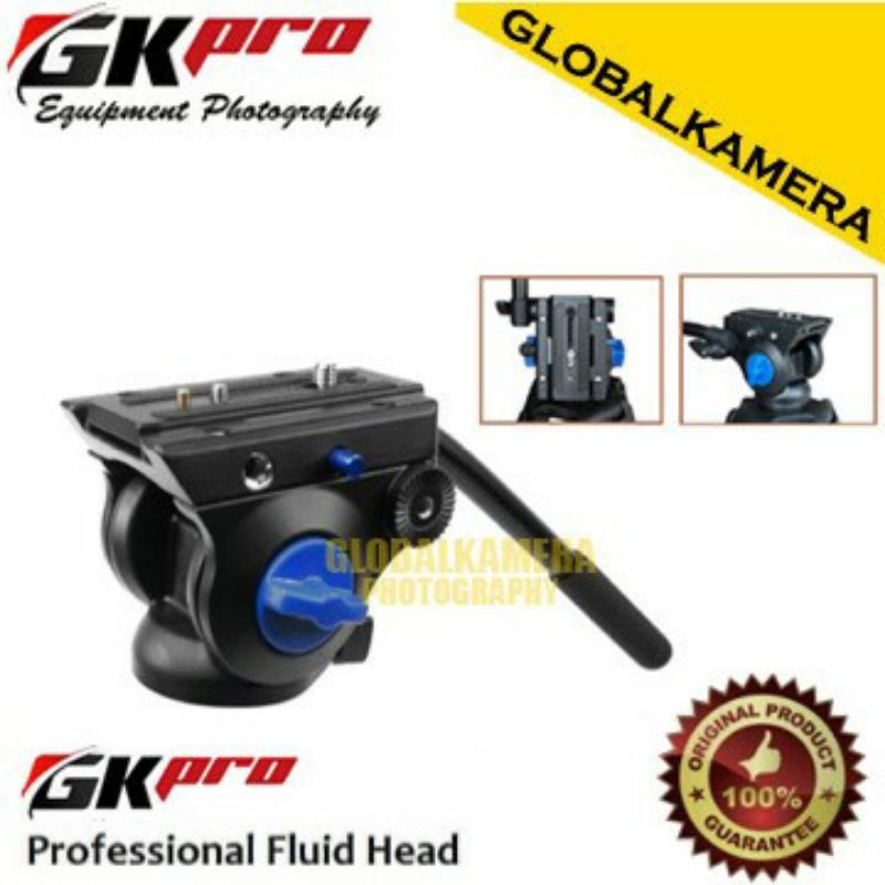 GKPRO Professional Fluid Head Video Tripod