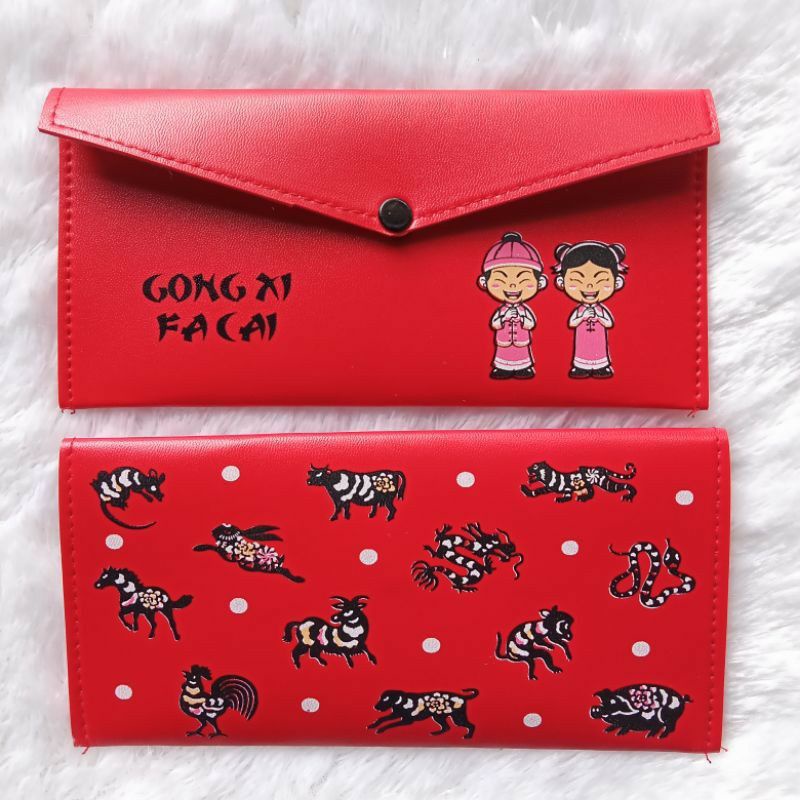 

dompet angpao imlek/dompet koin/amplop merah/gong xi fa cay