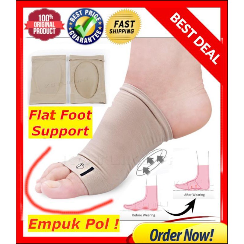 Insoles Kain Kaki Datar Sol Kaki Bebek Silikon Arch Flat Foot Cushion Shopee Indonesia