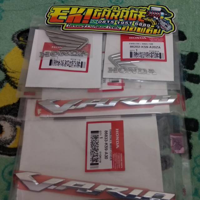 Emblem Motor Honda Vario , Original Honda 100%