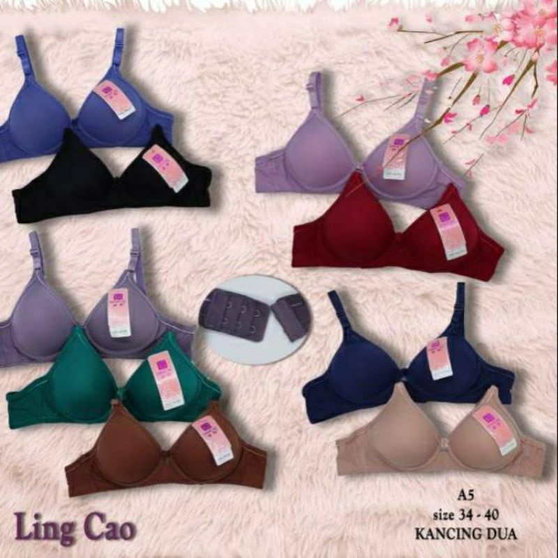 Bh lingcao A5 original/bh Lingcao busa sedang kait 2 tanpa kawat