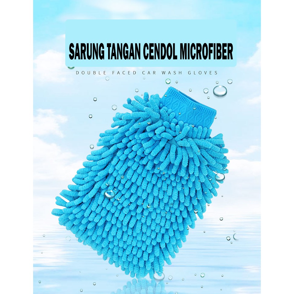 Sarung Tangan Cendol Microfiber Serbaguna Detailing Cuci Mobil Motor