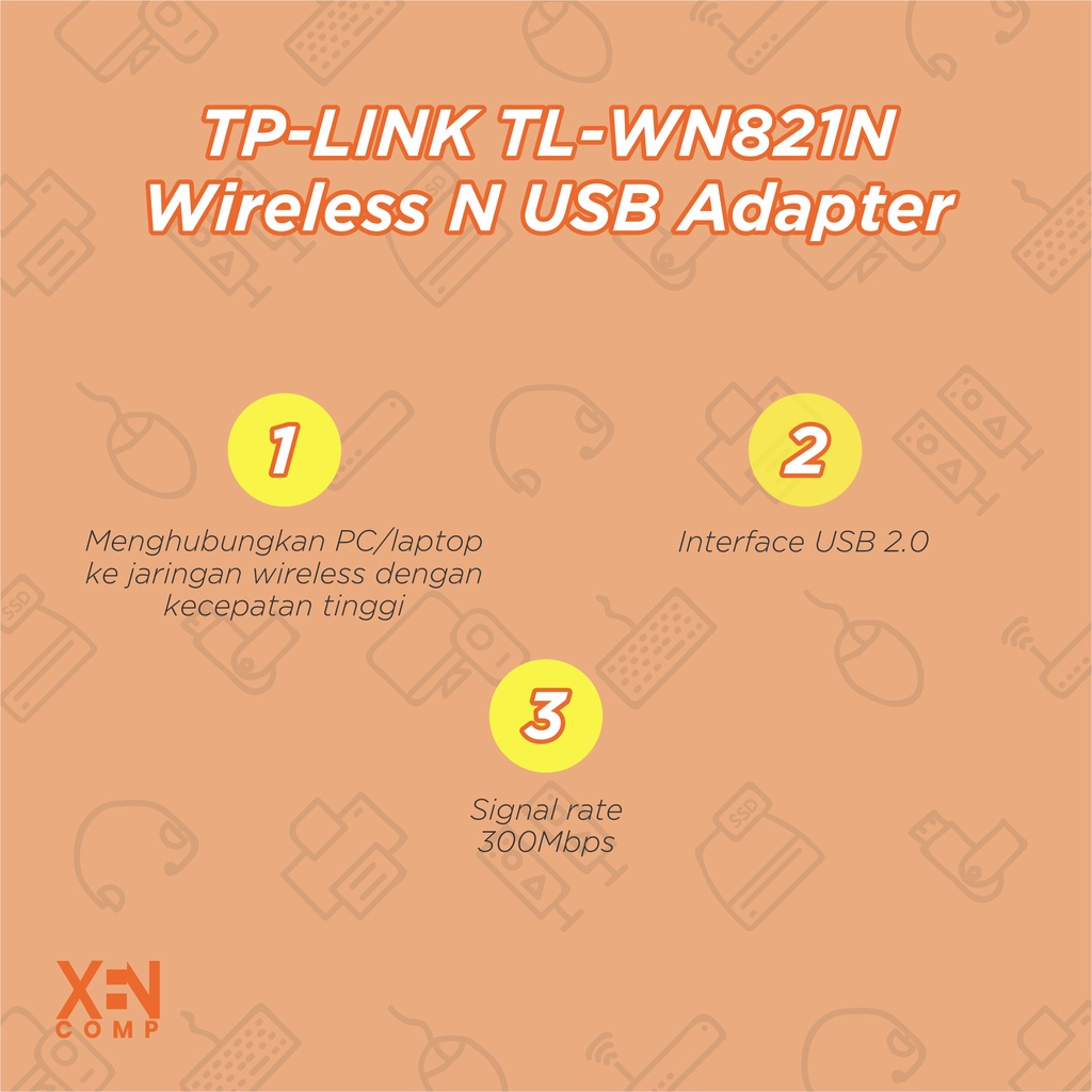 TP Link Wireless USB Adapter / USB WIFI 300Mbps TL-WN821N