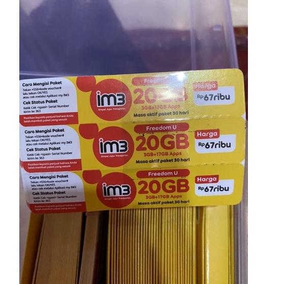 Bagus Banget.. VOUCHER ORI INDOSAT 20 GB FULL 24 JAM