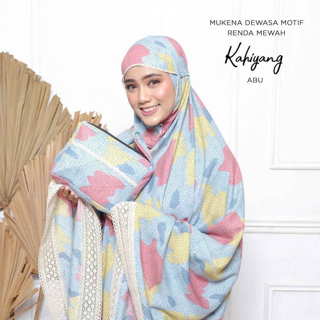 PUSAT MUKENA TASIK - MUKENA DEWASA RENDA MOTIF KAHIYANG