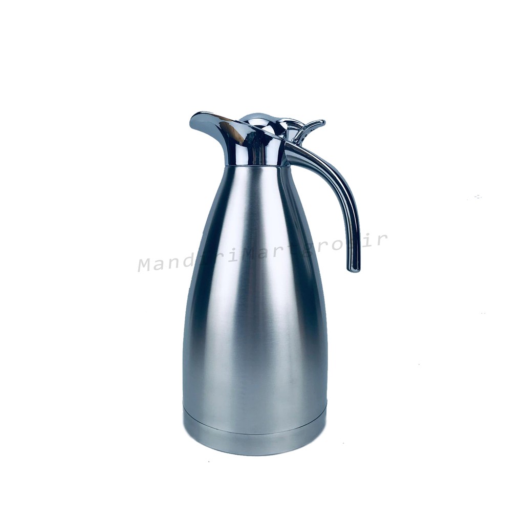 Termos Air Panas *vacuum Jug * Vacum Coffee * warna silver * 2 Liter