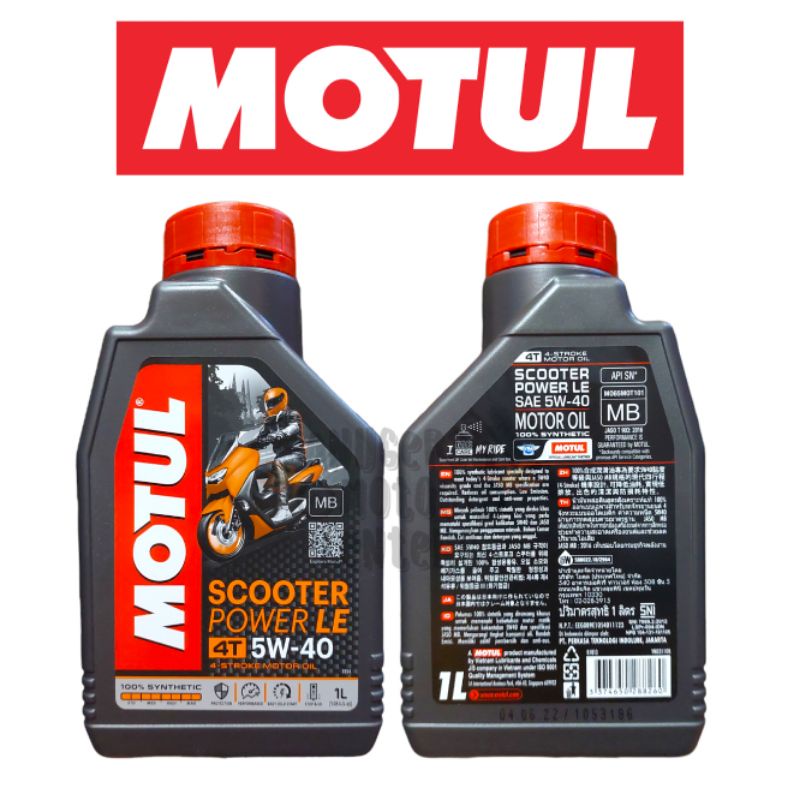 Oli Motor Matic Motul Power LE Scooter 5W 40 1L 1 L 1000 ML