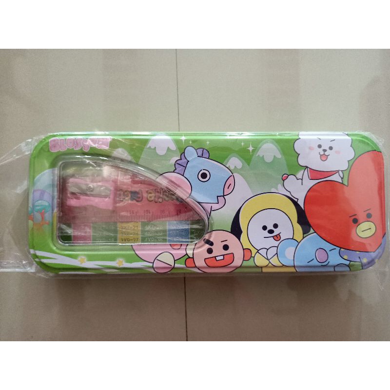 TEPAK set / TEMPAT PENSIL BT21/BTS, FREE ISINYA, LUCU-Bt21