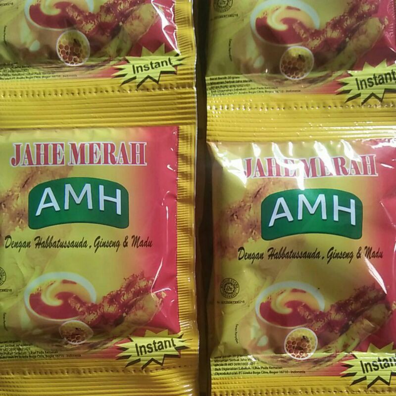 

Jahe Merah AMH sachet 20gr