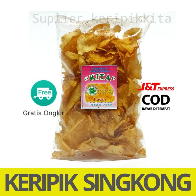 Cemilan keripik kita - makanan ringan - sneck - jajanan - kripik - kekinian - pedas - kita kemasan besar