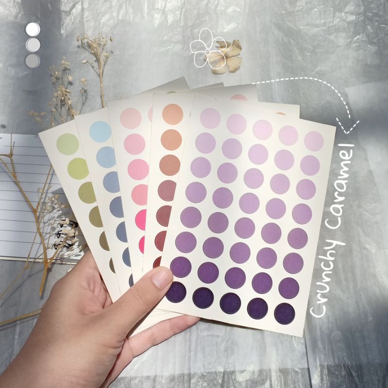 

(40 pcs) Sticker dot / dots stiker bulat multifunctional basic mark aesthetic journaling bujo decoration