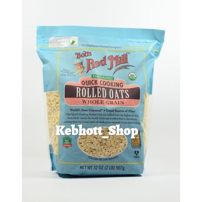 

Bob's Red Mill Organic Quick Cooking Rolled Oats Whole Grain | Bob Red