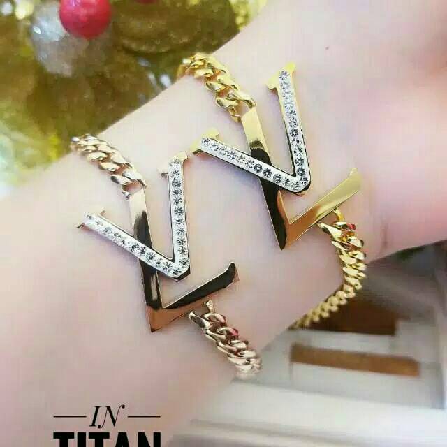 Gelang Titanium Rantai LV0821