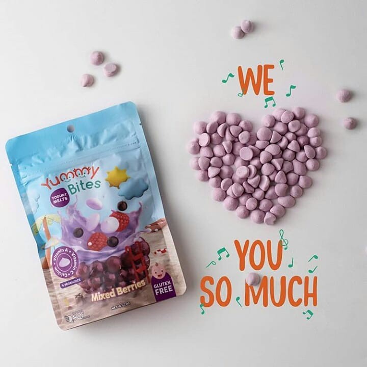 YUMMY BITES YOGURT MELTS SNACK BAYI 20GR