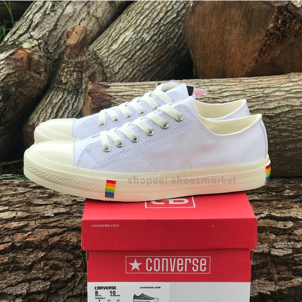 SEPATU CONVERSE 70S LOW X RAINBOW WHITE ALL STAR CHUCK TAYLOR OBRAL MURAH