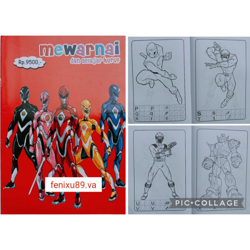 Jual Buku Mewarnai Power Rangers Jumbo | Shopee Indonesia