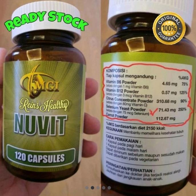 NUVIT Suplemen/Vitamin asli MGI/MCI Lc