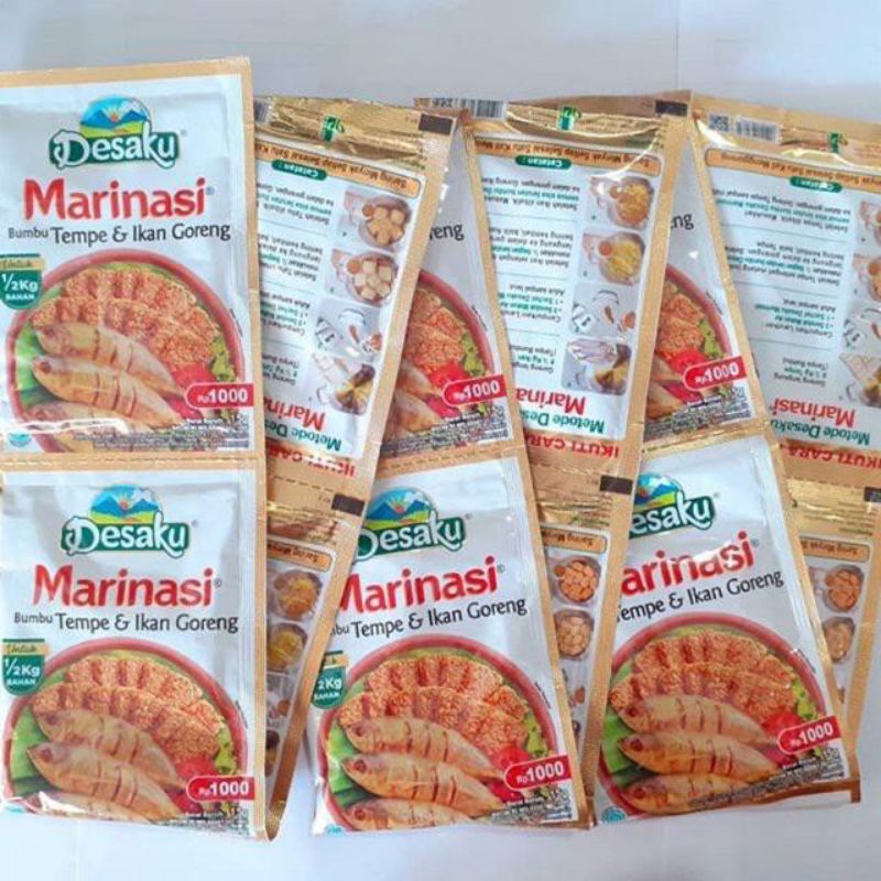 Desaku® Marinasi Bumbu Tempe &amp; Ikan Goreng Kemasan 15g (12 pcs)