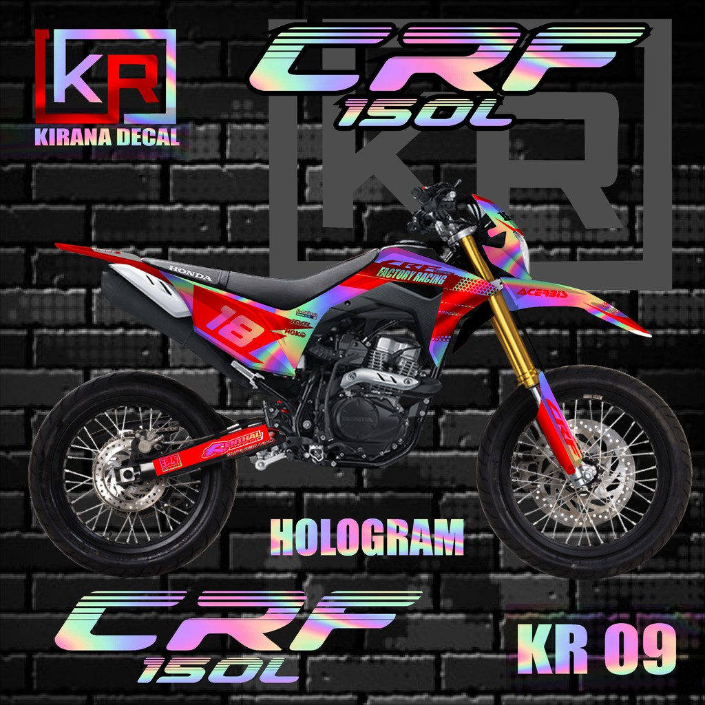Decal HOLOGRAM CRF 150L Fullbody - Dekal Stiker  HOLOGRAM CRF 150 L Go