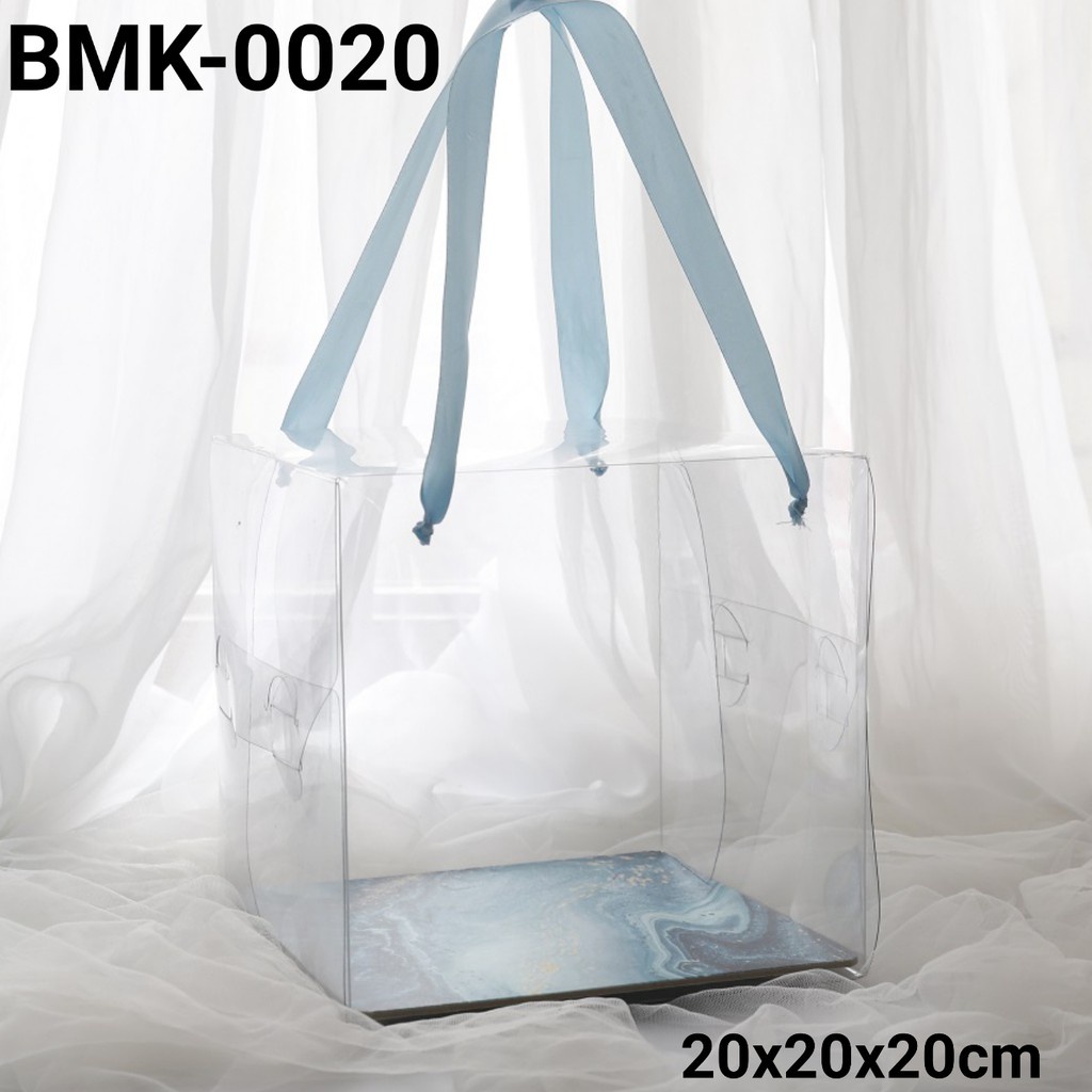 

BMK-0020 KOTAK KUE DUS KUE GLASS MIKA CAKE BOX 20CM 20X20X20CM