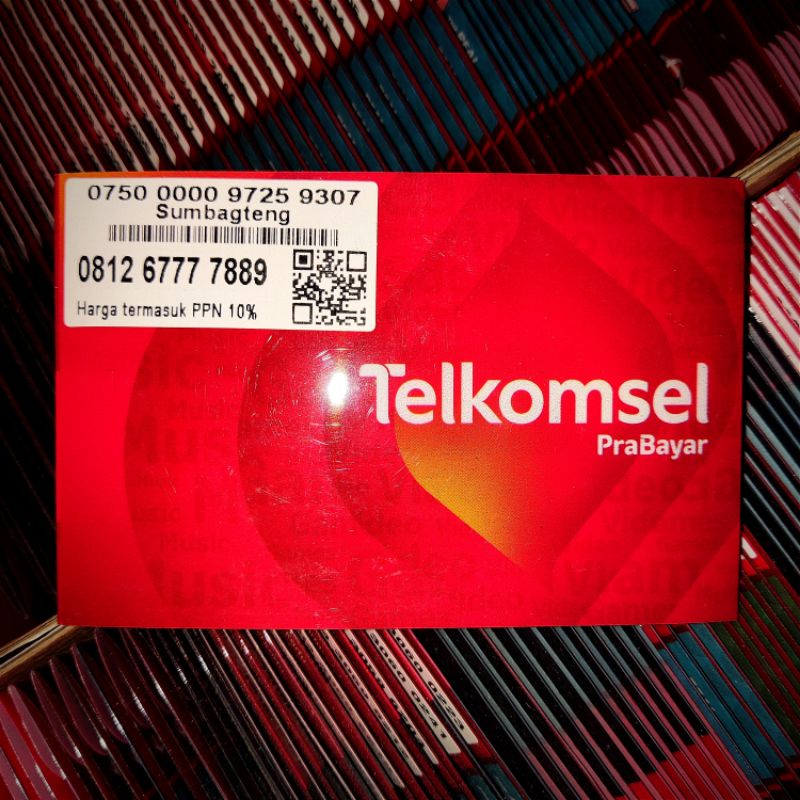 Kartu Perdana Nomor Cantik Telkomsel simPATI Kuartet 7777 Urut 6789 67777889