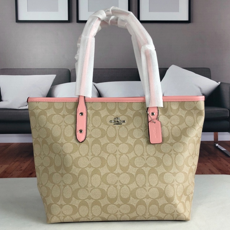 58282-4  Coach 58292 Canvas leather tote bag for ladies with one shoulder bag  gwd
