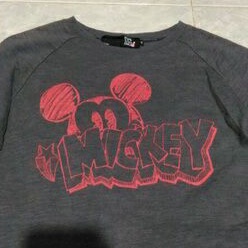PRELOVED HOODIE CREWNECK DISNEY MICKEY MOUSE SECOND
