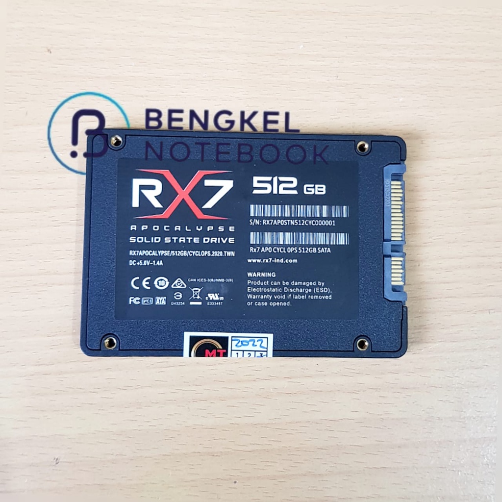 SSD SOLID STATE DRIVE 2.5 SATA 3.0 RX7 512GB