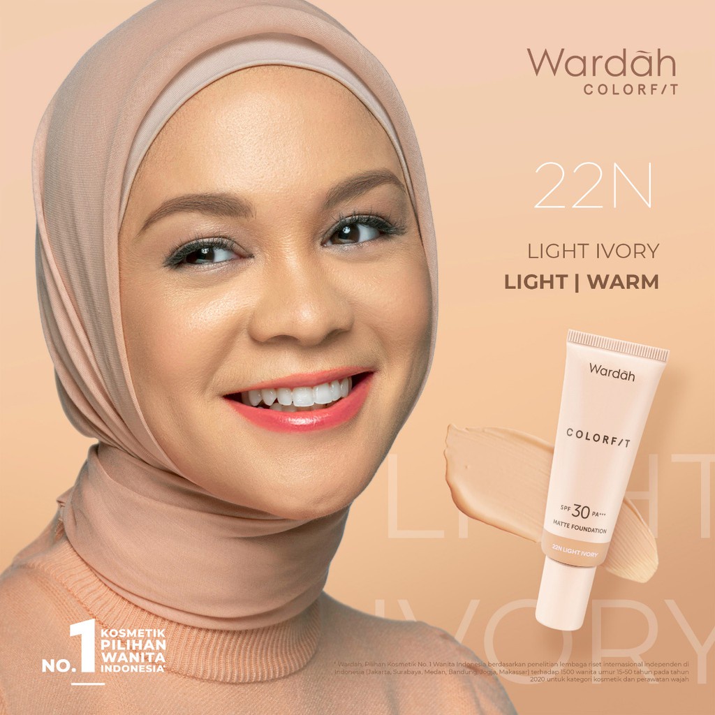 (cod) Wardah Colorfit Matte Foundation - Foundation SPF 30