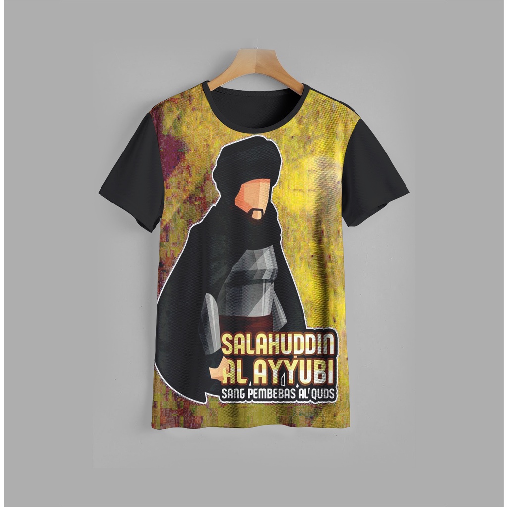 Kaos l baju anak muslim 3D Salahuddin Al Ayyubi