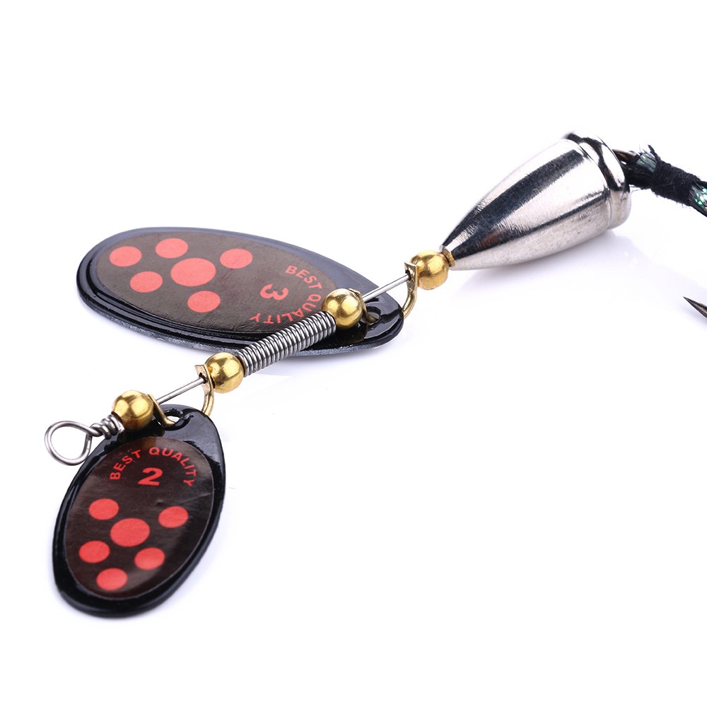 HENGJIA New Colorful Spoon Umpan Pancing Spinner Sequin Payet Fishing Lure Swimbait Ikan Bass Tackle